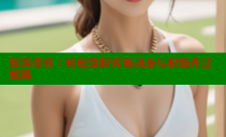 宦海奇官:轻松掌握官场动态与职场升迁秘籍
